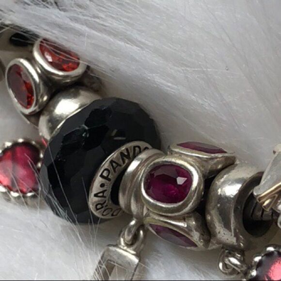 PANDORA RUBY Oval Lights Charm Authentic - Picture 4 of 6